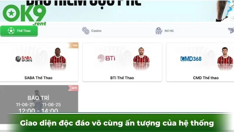 Giao diện độc đáo vô cùng ấn tượng của hệ thống